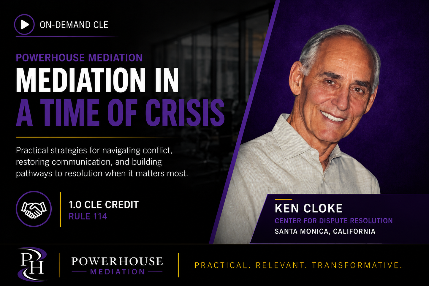 Mediation in a Time of Crisis