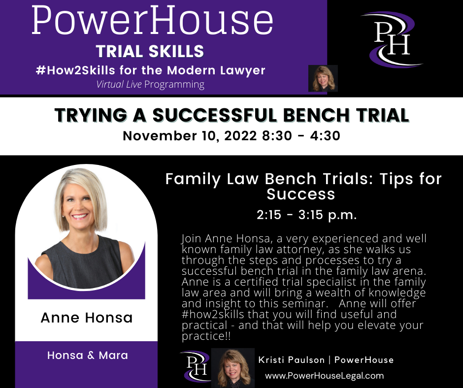 Trying a Successful Bench Trial (6 hours collection)