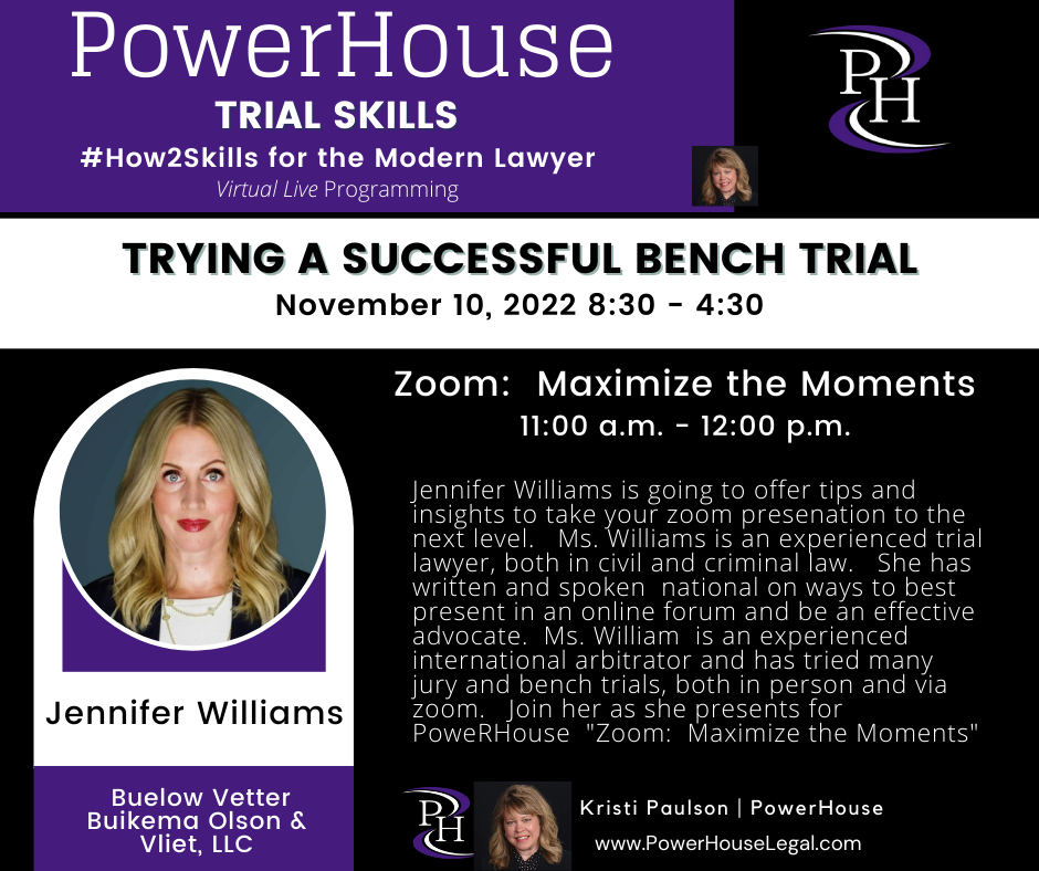 Trying a Successful Bench Trial (6 hours collection)